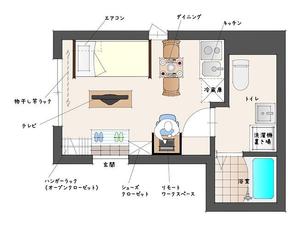 rasuka (rasuka11)さんの手書き風「間取り図（レイアウトイメージ）のイラスト」作成への提案