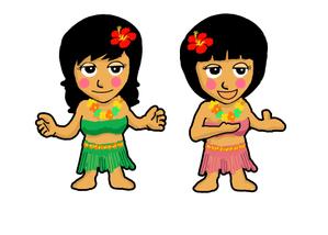 小田　一郎 (ichannel16)さんのハワイを感じられる双子のキャラクターデザインへの提案