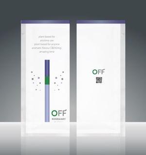 北澤勝司 (maido_oo_kini)さんのCBDアロマゼリー「Off」のフィルムパッケージデザインへの提案