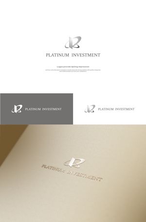 はなのゆめ (tokkebi)さんの投資会社「PLATINUM INVESTMENT」のロゴ制作依頼への提案