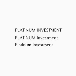 atomgra (atomgra)さんの投資会社「PLATINUM INVESTMENT」のロゴ制作依頼への提案