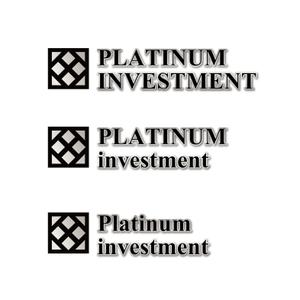 SUN&MOON (sun_moon)さんの投資会社「PLATINUM INVESTMENT」のロゴ制作依頼への提案