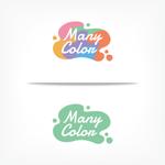 オーキ・ミワ (duckblue)さんの顔料・画材ショップ「Many Color」のロゴへの提案