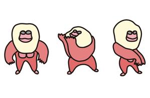 モスほたる (moss777)さんの小児歯科のキャラクター　「ゴリラのイラスト」　への提案