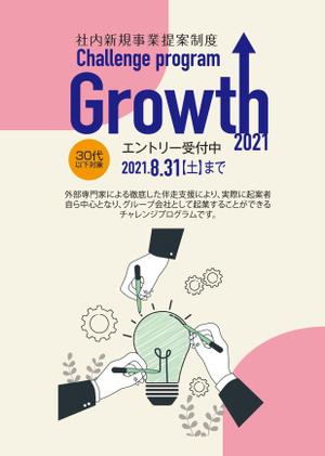 birz (birz)さんの社員向け社内新規事業提案制度「Growth」の提案募集に係るポスターへの提案