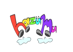 えぬちゃん (enu_o0)さんのうごく楽しさ発見スタジオ『hazumu』ロゴへの提案