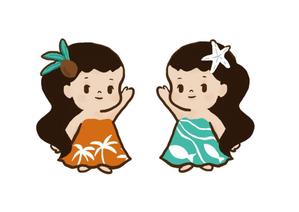 オクヤマサナエ (ok_0925)さんのハワイを感じられる双子のキャラクターデザインへの提案