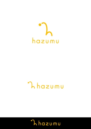 ヘブンイラストレーションズ (heavenillust)さんのうごく楽しさ発見スタジオ『hazumu』ロゴへの提案