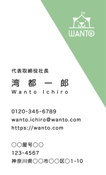 鈴木 清一 (SUZUKI_Sei-ichi)さんの愛犬と一緒のアウトドアライフを楽しむ「商品ブランド：WANTO（わんと）」のＰＲ名刺への提案