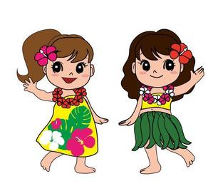 nako (nako_watashinohitujichan1)さんのハワイを感じられる双子のキャラクターデザインへの提案