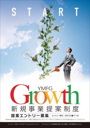 Y.design (yamashita-design)さんの社員向け社内新規事業提案制度「Growth」の提案募集に係るポスターへの提案