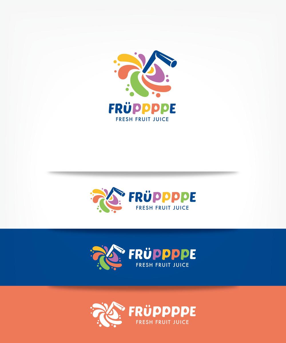 移動販売　フルーツジュース　FRUPPPE（フルッペ）のロゴ製作
