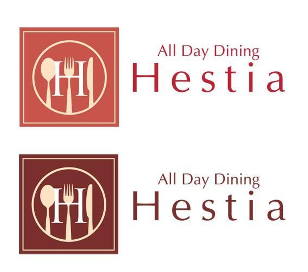 バイキングレストラン「All Day Dining Hestia」のロゴ作成