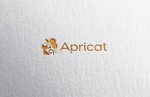 design vero (VERO)さんのペット用品、主に猫グッズを取り扱う「Apricat」のロゴ制作への提案