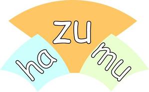 こむぎ (y-komigi06)さんのうごく楽しさ発見スタジオ『hazumu』ロゴへの提案