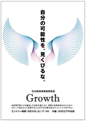 emzgraphics (emzgraphics)さんの社員向け社内新規事業提案制度「Growth」の提案募集に係るポスターへの提案