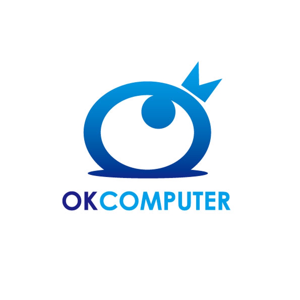 「OK コンピューター」のロゴ作成