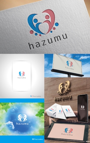 k_31 (katsu31)さんのうごく楽しさ発見スタジオ『hazumu』ロゴへの提案