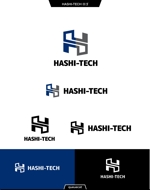 queuecat (queuecat)さんの建設業　鉄骨鳶工事　鉄骨解体工事　「HASHI-TECH」のロゴへの提案
