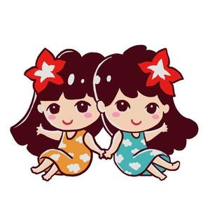 てんざる (tenzaru)さんのハワイを感じられる双子のキャラクターデザインへの提案