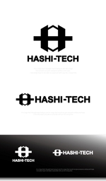 魔法スタジオ (mahou-phot)さんの建設業　鉄骨鳶工事　鉄骨解体工事　「HASHI-TECH」のロゴへの提案