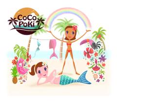  Design fink (tomy2013)さんのハワイを感じられる双子のキャラクターデザインへの提案