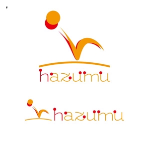 f-1st　(エフ・ファースト) (f1st-123)さんのうごく楽しさ発見スタジオ『hazumu』ロゴへの提案