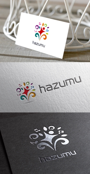 mizuno5218 (mizuno5218)さんのうごく楽しさ発見スタジオ『hazumu』ロゴへの提案