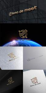 lightworker (lightworker)さんのリモートで繋がるプラットフォームアプリ「Remo de meet」のロゴへの提案