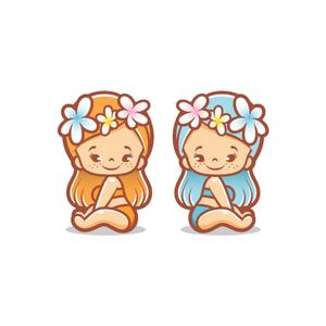 kitten_Blue (kitten_Blue)さんのハワイを感じられる双子のキャラクターデザインへの提案