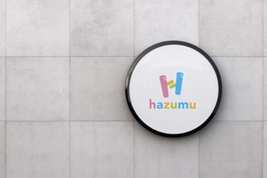 D-Design (dorisuke)さんのうごく楽しさ発見スタジオ『hazumu』ロゴへの提案