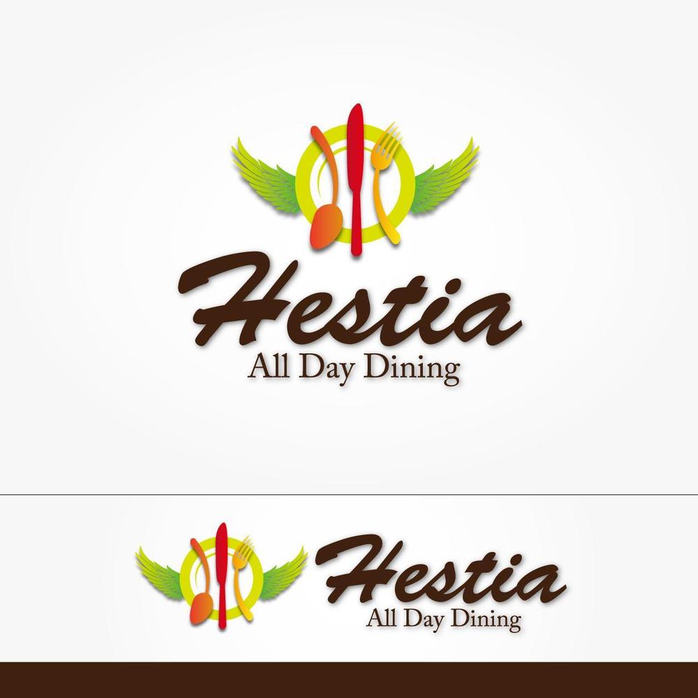 バイキングレストラン「All Day Dining Hestia」のロゴ作成