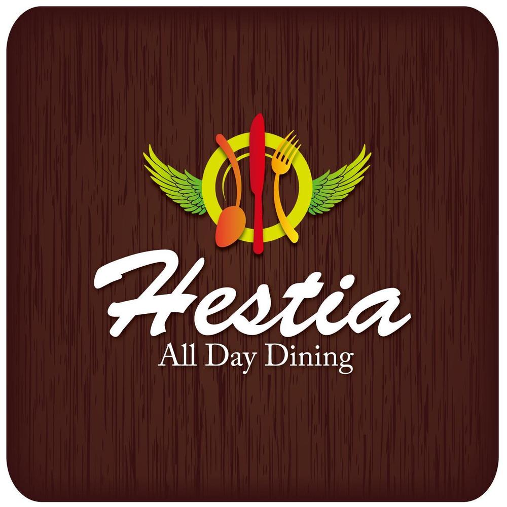 バイキングレストラン「All Day Dining Hestia」のロゴ作成