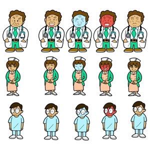 小田　一郎 (ichannel16)さんの病院で働いている、医師・看護師・研修医のキャラクターへの提案
