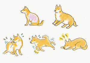 森果の子 (kanokomori)さんの「犬向け腸内検査」のLPで使用するイラストへの提案