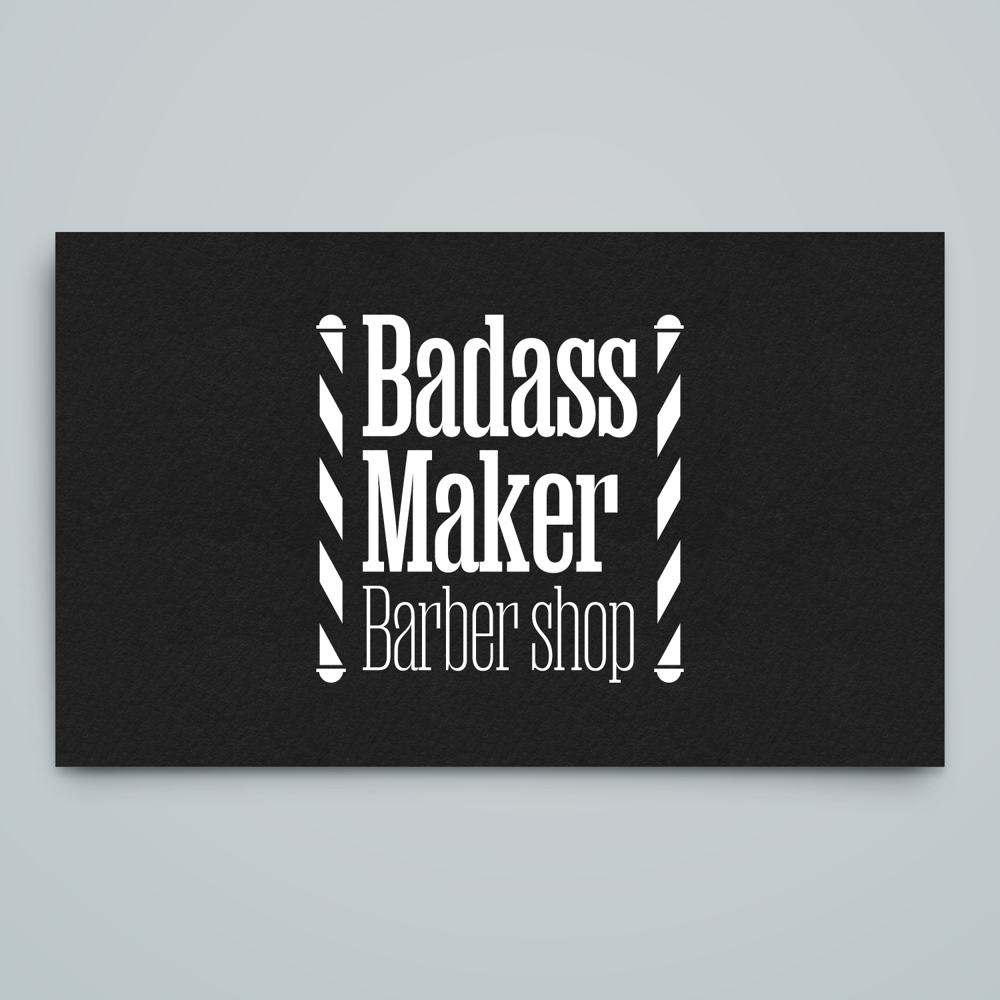 Barber shop【Badass Maker】のロゴ