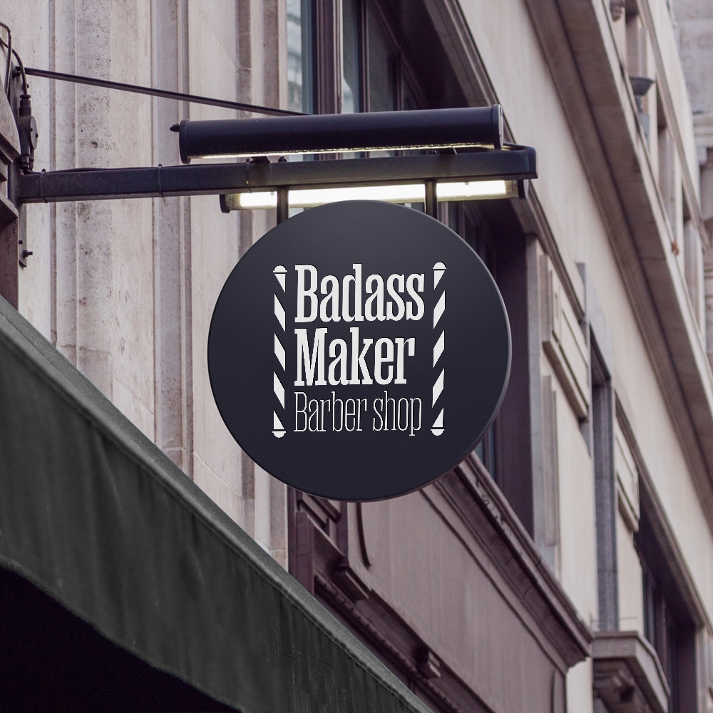 Barber shop【Badass Maker】のロゴ