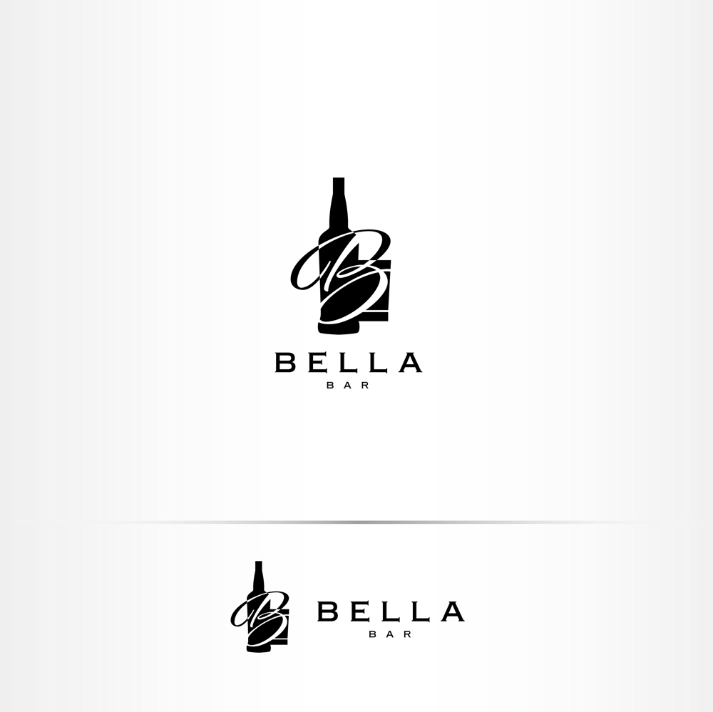 バー開業「bar bella」のロゴ