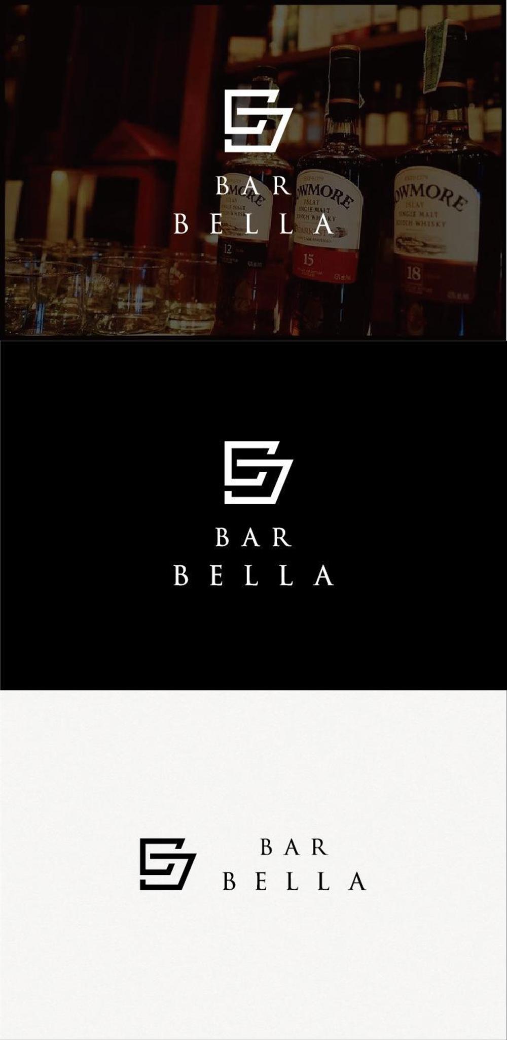 バー開業「bar bella」のロゴ