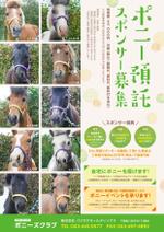 トート (stonefield)さんの（急募！）かわいいポニー１０頭の飼い主さんの募集広告です。A４版カラーです。への提案