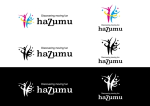 SUPLEY_ad (ad_infinity007)さんのうごく楽しさ発見スタジオ『hazumu』ロゴへの提案