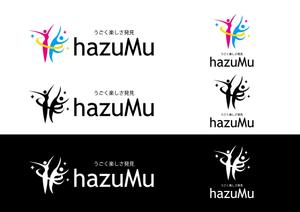 SUPLEY_ad (ad_infinity007)さんのうごく楽しさ発見スタジオ『hazumu』ロゴへの提案