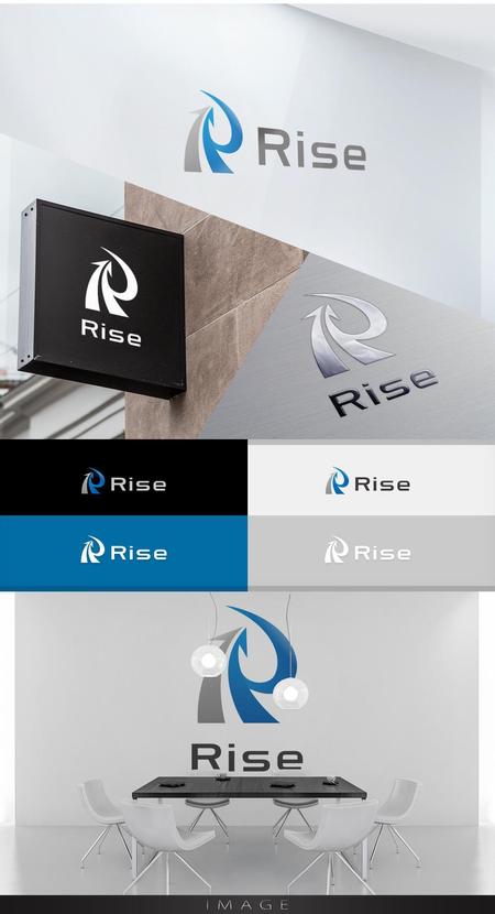 Cobalt Blue (Cobalt_B1ue)さんの電気、通信請負工事「Rise」のロゴへの提案