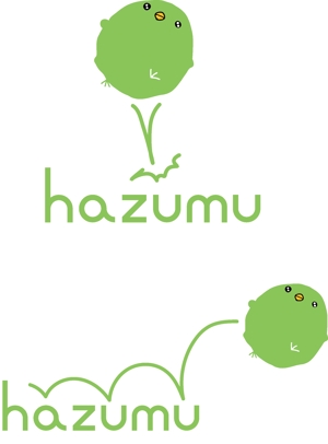 ヒカル (pikaru_15)さんのうごく楽しさ発見スタジオ『hazumu』ロゴへの提案