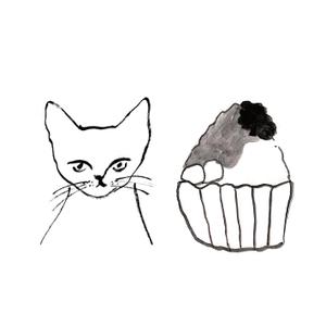 S&M design studio (mako_shoji)さんの商品パッケージ用「かき氷と猫｣のシンプルなイラストへの提案