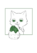 オソノ (osonono)さんの商品パッケージ用「かき氷と猫｣のシンプルなイラストへの提案