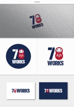 DeeDeeGraphics (DeeDeeGraphics)さんのリノベーション事業をおこなっている78WORKSのロゴへの提案