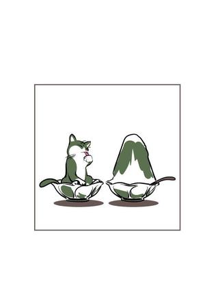 nako (nako_watashinohitujichan1)さんの商品パッケージ用「かき氷と猫｣のシンプルなイラストへの提案