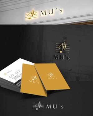 DR.DESIGN (Nakamura__)さんの音楽教室とカフェ「MU's」の融合店舗のロゴへの提案