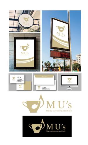 K-J (king_j)さんの音楽教室とカフェ「MU's」の融合店舗のロゴへの提案